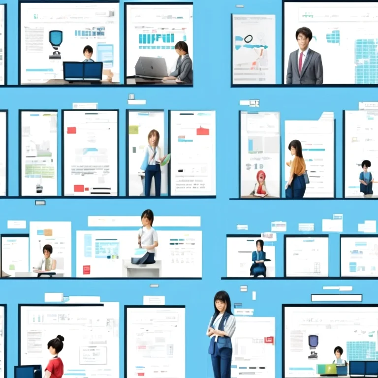 タブレットを操作しながら学習する若者たち